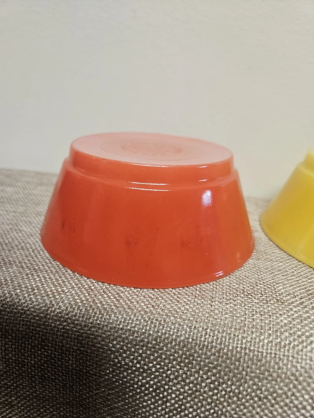 Anchor Hocking Yellow &‎ Red Bowls - Fire King